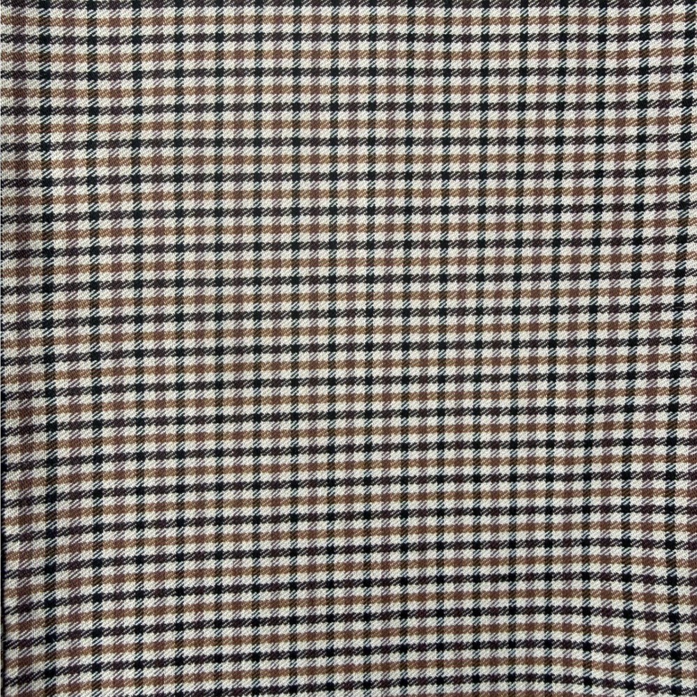 Perry Ellis Womens Slim Ankle Pants Size 10 Brown Houndstooth Stretch Dress Work - Picture 3 of 8
